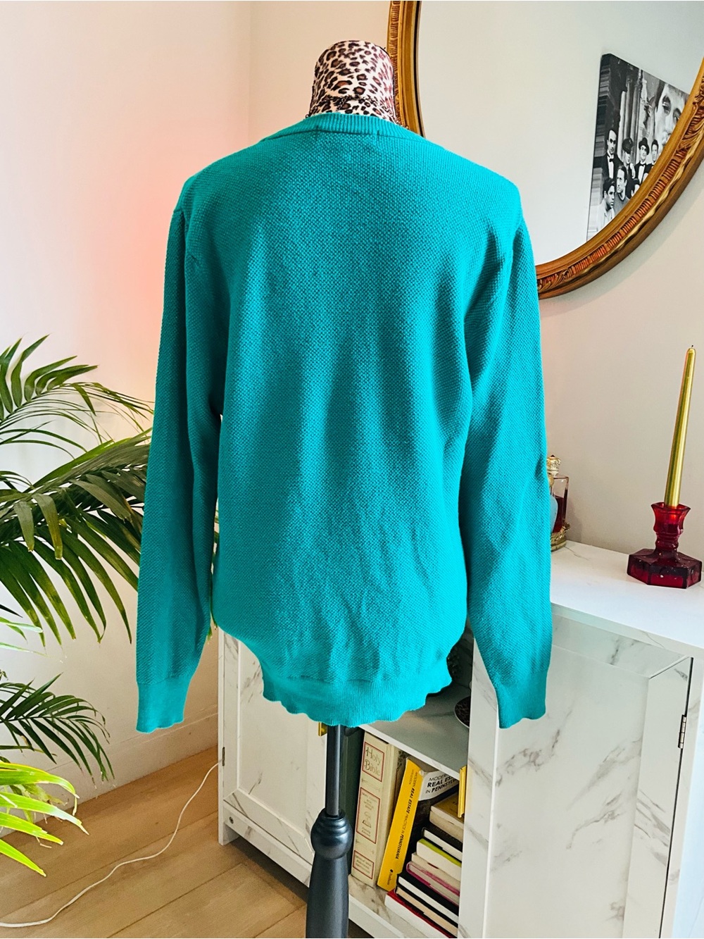 Teal Knit Sweater - Picture 6 of 8